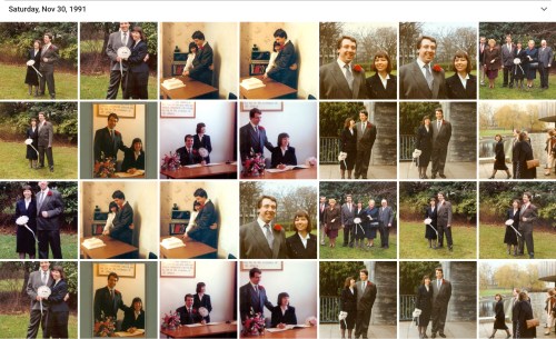 Margaret & Ian Wedding collage